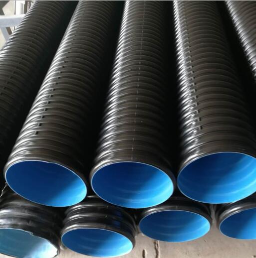 菏泽钢带增强波纹管每米价格,HDPE双壁波纹管批发厂家